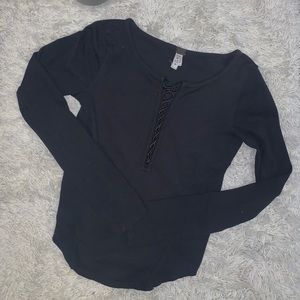 Free people - black long sleeve
